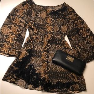 Leopard sheer top 🐅🐅🐅🖤